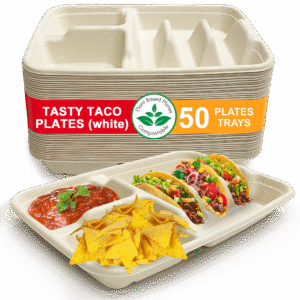 disposable taco plate